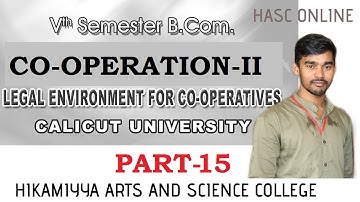 Legal Environment For Co-operatives Part 15