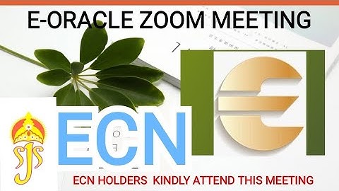 ECN UPDATES FOR E-ORACLE COMMUNITY