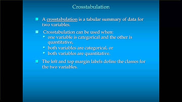 Chapter 2: overview two variables and crosstabulation-Lecture