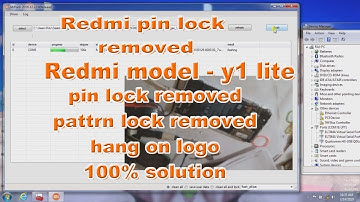 Redmi y1 lite pattern removed hang on logo 100% solution