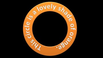 Create Text as a Circle Shape