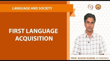 First language acquisition