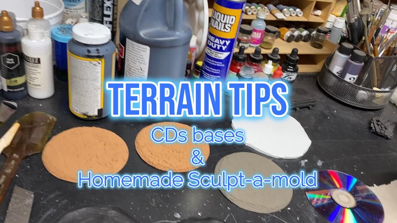 Home made sculpt-a-mold and CD bases