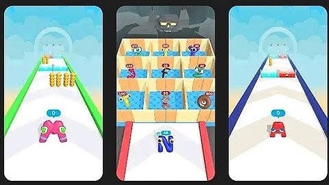 Merge Alphabet Lore Run - Maze Room Level Up 2