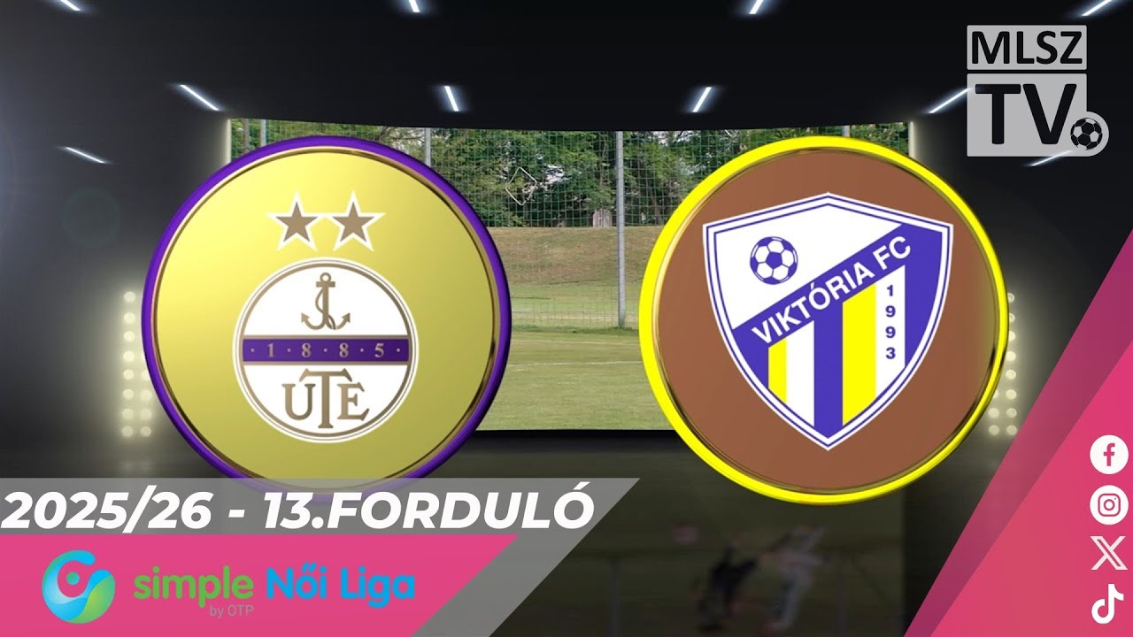 Youtube - Újpest FC - Viktória FC | 1-0 | Simple Női Liga | 13. forduló | MLSZTV