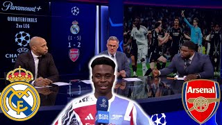 Arsenal Knock Out Real Madrid! Saka, Rice & Thierry Henry's Epic Reactions!