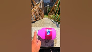 Bottle vs Stairs⚠️🔥 Rolling Bottles till the end ! #shortsvideos