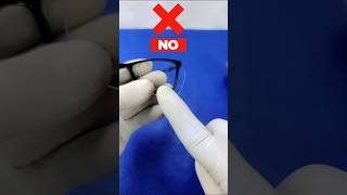 How to reinsert a lens and glass into a plastic eyeglass frame. #diy #tips