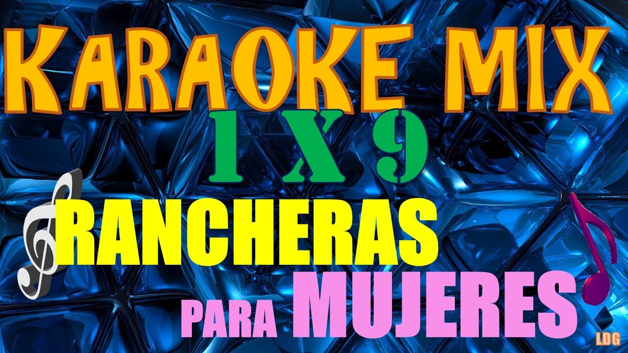 Mix Ranchitas Karaoke Mix / Rancheras (mujeres) - YouTube