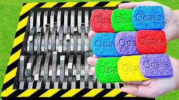 EXPERIMENT COLORFUL NUTELLA COOKIE VS SHREDDER