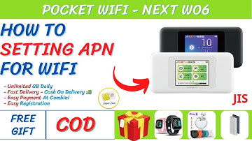 HOW TO SETTING APN FOR WIFI NEXT W06 - Japan Sim #wifiw06