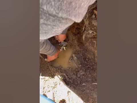 How to replace the main water line, house to meter! #construction #