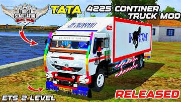 🔥NEW TATA 4225 CONTINER TRUCK MOD|HOW TO ADD in bus simulator indonesia|BUSSID V 4.4.1|#bussid 😳😮