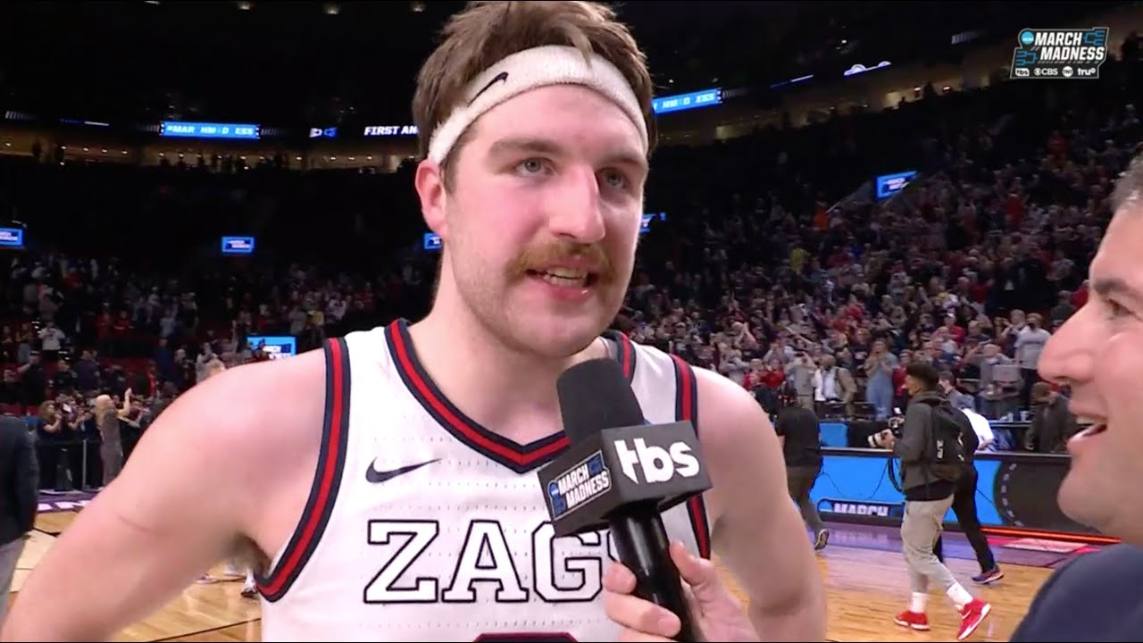 Gonzaga's Drew Timme Censors Postgame Interview in Hilarious ...