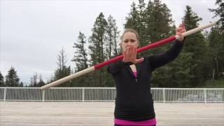 Wrist Elbow Strike - BEGINNER Staff Spinning Tutorial | Michelle C. Smith