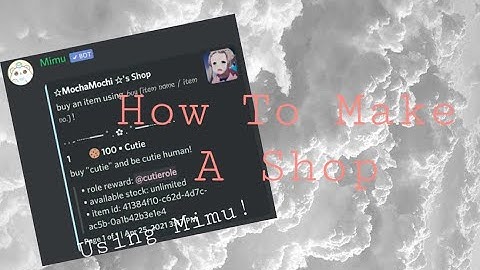 How To Set Up A Shop Using Mimu! | Bluws Tutorial