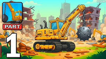 Wreck It 3D - Gameplay Walkthrough Part 1 - Destroy And Build Buildings (Android, iOS)