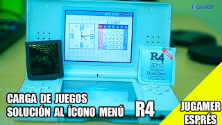 R4:  CARGAR JUEGOS Y SOLUCIONAR EL  PROBLEMA DE MENU - Nintendo DS