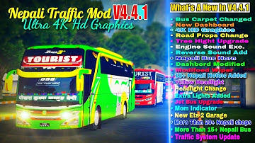 New Nepali Traffic Mod For Bussid V4.4.1😍 || Nepali Traffic Mod For Bus Simulator Indonesia Game 😊