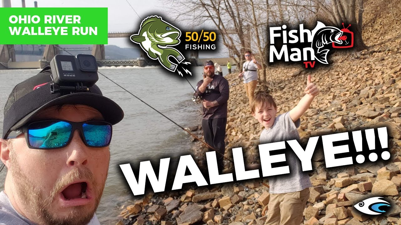 Fishing the Ohio River Walleye Run Ohio Walleye Fishing YouTube