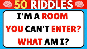 50 Hardest Riddles & Brain Teasers 🤯🧠 | Can You Solve These Genius Logic Puzzles? 🧩