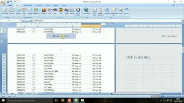How to insert page number in excel file