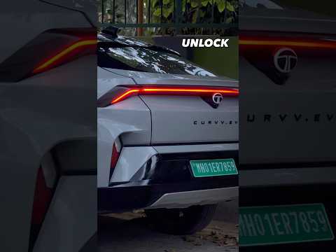 Tata Curvv EV lock and Unlock😍 #thar #mg #mahindra #scorpio #suv #reels #bolero #windsor #hector
