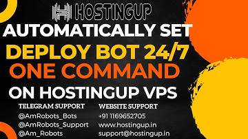 🚀 Deploy Your Telegram Bot in 10 Secs & Run 24/7 with HostingUp VPS – Easy One-Command Setup! 🚀