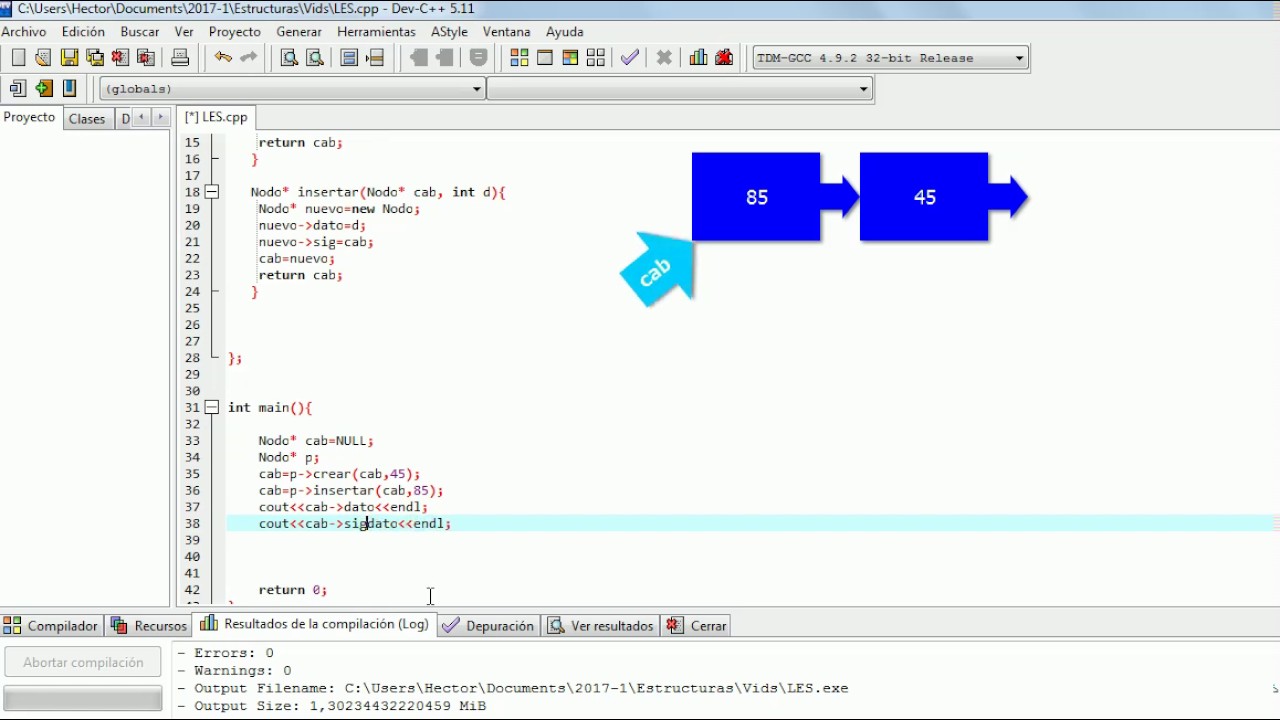 Lista enlazada en C++ - YouTube