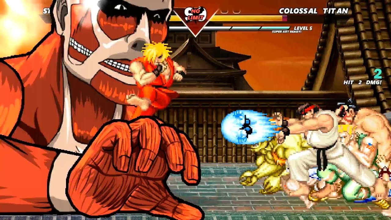 ALL STREET FIGHTER vs COLOSSAL TITAN - Highest Level Amazing Fight ...