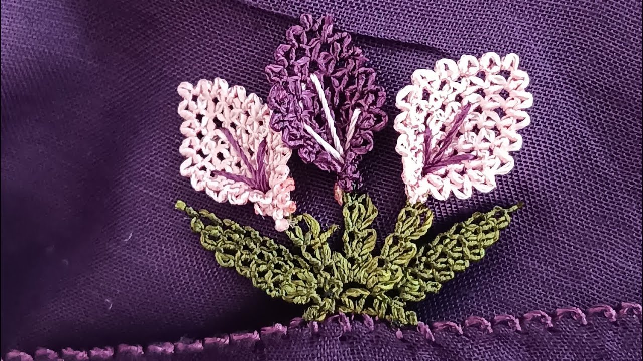 44.model🪡 İĞNE OYASI YENİ MODEL YALANCI GALA ÇİÇEĞİ GELDİ #iğneoyası #handmade 