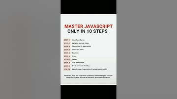 How to become master in JavaScript only in 10 steps #javascript #developers #programmer #shortvideo