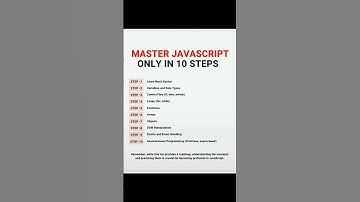 How to become master in JavaScript only in 10 steps #javascript #developers #programmer #shortvideo