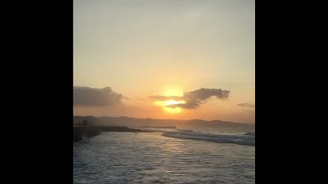 Sunrise Pantai Timur Pangandaran (Slow Motion)