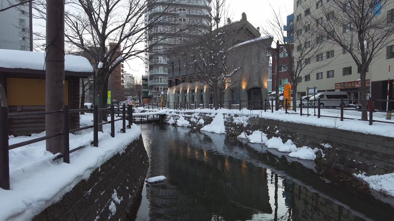 【4K】2021 日本 北海道 札幌 中央区 豊水すすきの 周辺の散策【Binaural Audio】