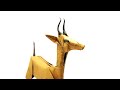 Origami Clarke&#39;s Gazelle by Fernando Chura