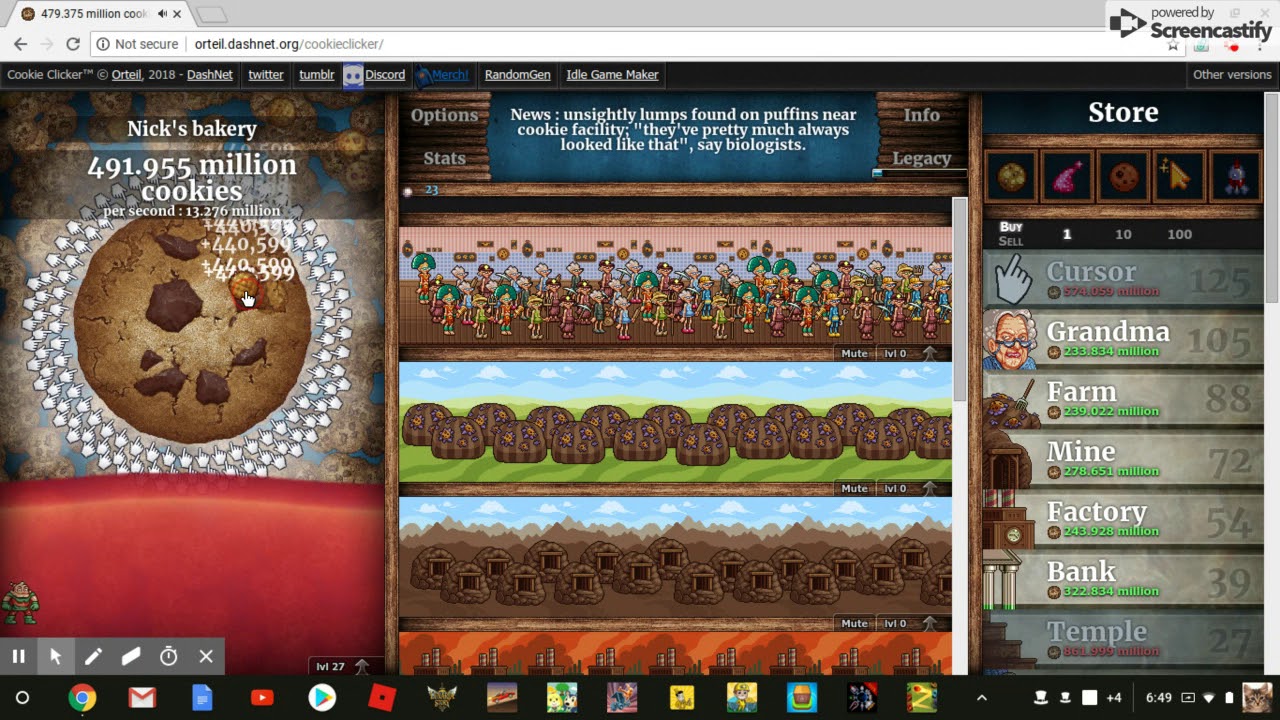 cookie clicker part 1 - YouTube