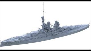 MRY-SFW SSMODEL SSC144589-A 1/144 Military Model Kit German Navy Bayern-Class SMS Baden.