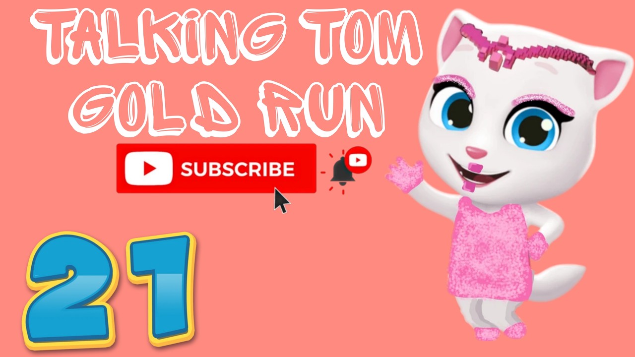 Talking Tom Gold Run - 3 x Govoryashiy Angela Gameplay Android and iOS