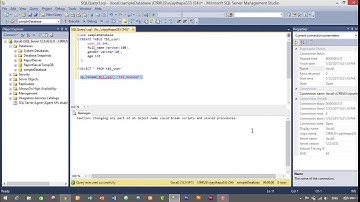 Create, Alter and Drop SQL #Table | Microsoft #SQL Server Management Studio