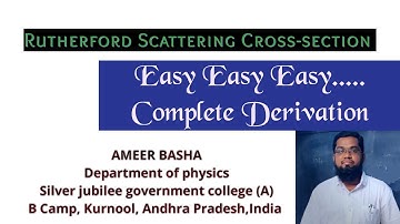 Rutherford Scattering Cross-section-Derivation