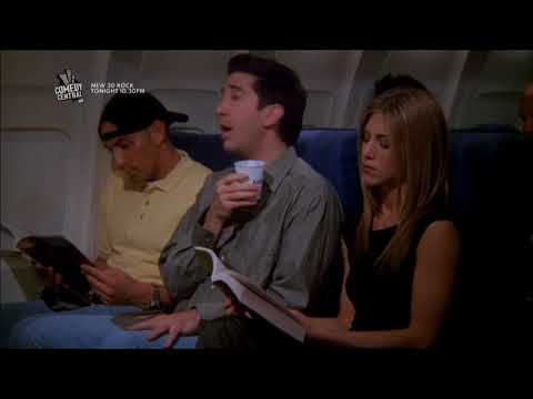 Friends- HD   Ross and Rachel on the Plane