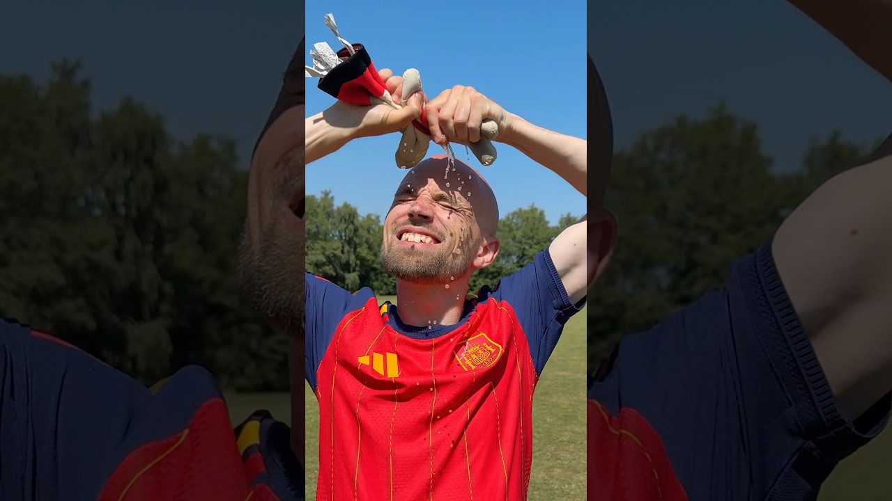 How footballers cool DOWN