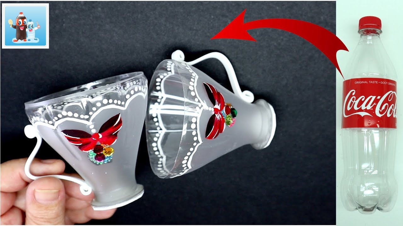 Awesome Ideas How to Reuse Plastic Bottles and Make Beautiful Cups Art