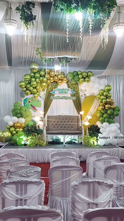 dekorasi khitanan pakai balon tema dinosaurus #dinosaurus #dekorasi #balloon #shorts