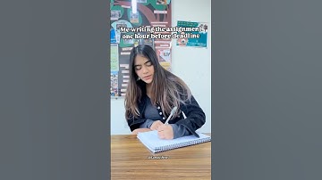 Me writing the assignment one hour before deadline | #assignment #college #university #collegelife