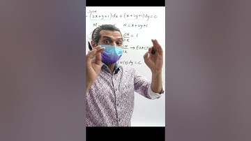 exact differential (2x+y+1)dx+(x+2y+1)dy=0