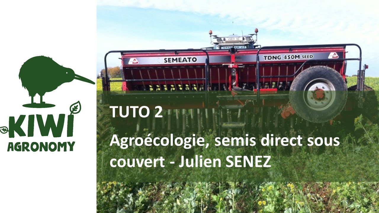 Julien SENEZ : Agroécologie. Semis direct sous couvert d'une orge hiver