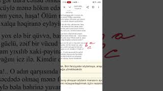 9 sinif ədəbiyyat dərsliyindən ' Ana' .C. Cabbarlı. Səh. 6 , 7 . #dərslik 