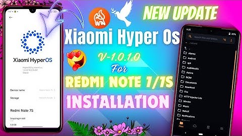 Hyper Os New Update For Redmi Note 7/7s 🔥 Installation Process 😍 HyperOS ❤️